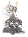 (image for) Bali Silver Drop - 3 Petaled Flower Pendant * 3 Pieces