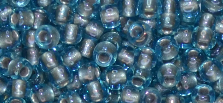 (image for) TOHO 11/o Round-Lilac Lined Blue Transparent. 11T277
