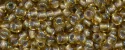 (image for) TOHO 11/o Round-Bronze Lined Topaz Rainbow. 11T279
