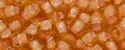 (image for) TOHO 11/o Round-White Lined Orange Transparent. 11T301