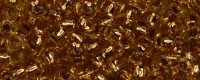 TOHO 11/o Round-Copper Lined Topaz Transparent. 11T744 (image for) TOHO 11/o Round-Copper Lined Topaz Transparent. 11T744