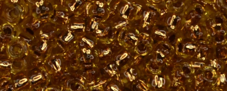 (image for) TOHO 11/o Round-Copper Lined Topaz Transparent. 11T744
