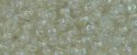 (image for) TOHO 11/o Round-Cream Lined Crystal Rainbow. 11T777
