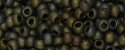 (image for) TOHO 11/o Round-Olive Brown Iris Metallic Matte. 11T83F