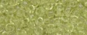 (image for) TOHO 11/o Round-Light Lime Transparent. 11T15