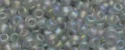 (image for) TOHO 11/o Round-Light Black Diamond Transparent Rainbow Matte. 11T176F