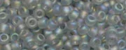 (image for) TOHO 11/o Round-Light Black Diamond Transparent Rainbow Matte. 11T176F