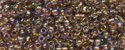 (image for) TOHO 11/o Round-Light Blue Lined Smoke Topaz Rainbow. 11T1809