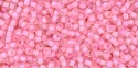(image for) TOHO 11/o Round-Hot Pink Lined Crystal Rainbow. 11T191C