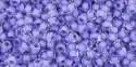(image for) TOHO 11/o Round-Amethyst Lined Crystal Transparent. 11T977