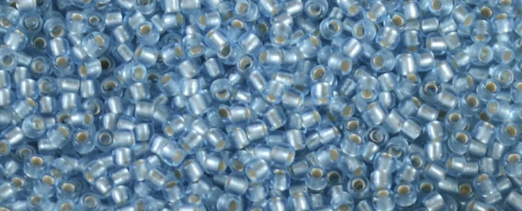 (image for) TOHO 11/o Round-Light Aqua Silver Lined Matte #11T23F