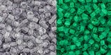 TOHO 11/o Round-Glow in the Dark-Dark Grey / Bright Green. 11T2725 (image for) TOHO 11/o Round-Glow in the Dark-Dark Grey / Bright Green. 11T2725