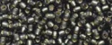 (image for) TOHO 11/o Round-Dark Black Diamond Silver Lined Matte. 11T29CF