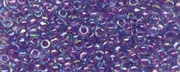 (image for) TOHO 11/o Round-Magenta Lined Aqua Rainbow. 11T776