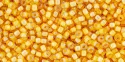 (image for) TOHO Size 11/o Round-Yellow Lined Jonquil Transparent. 11T949