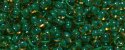 (image for) TOHO 11/o Round-Teal Lined Topaz Rainbow. 11T1830