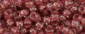 (image for) TOHO 11/o Round-Dark Rose Lined Crystal. 11T291