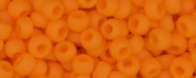 (image for) TOHO 11/o Round-Light Orange Matte Opaque. 11T42DF