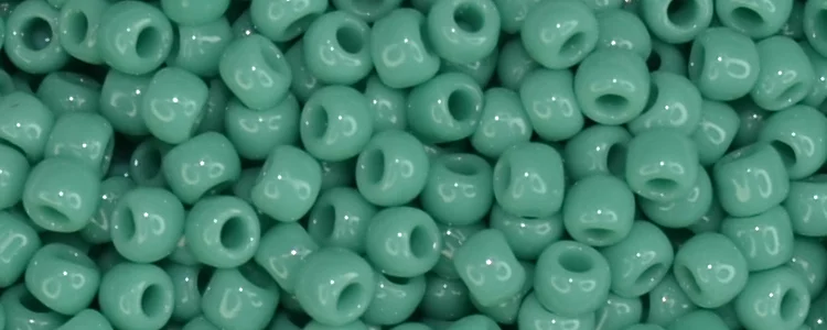 (image for) TOHO Size 6/o Round Seed Bead-Green Turquoise Opaque 6T55D