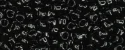 (image for) TOHO Size 11/o Round Takumi Large Hole Seed Bead-Jet Black Opaque #11T49TLH