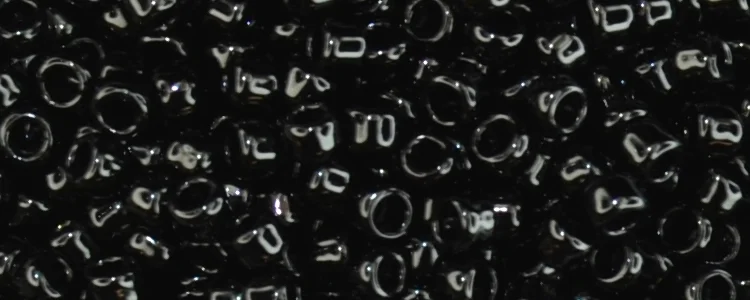 (image for) TOHO Size 11/o Round Takumi Large Hole Seed Bead-Jet Black Opaque #11T49TLH