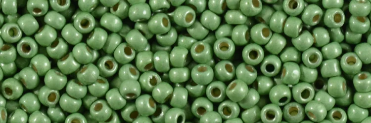 (image for) TOHO 11/o Round-Spring Green Matte Galvanized PermaFinish. 11TPF587F
