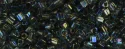 (image for) TOHO Size 11/o Triangle Shape Seed Bead-Black Diamond Transparent Rainbow