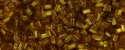 (image for) TOHO Size 11/o Triangle Shape Seed Bead-Dark Topaz Silver Lined Matte