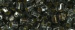 (image for) TOHO Size 11/o Triangle Shape Seed Bead-Black Diamond Silver Lined