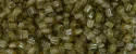 (image for) TOHO Size 11/o Triangle Shape Seed Bead-Beige Lined Crystal Transparent