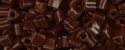 (image for) TOHO Size 11/o Triangle Shape Seed Bead-Dark Brown Opaque