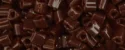 (image for) TOHO Size 11/o Triangle Shape Seed Bead-Dark Brown Opaque