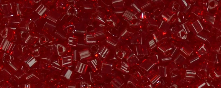 (image for) TOHO Size 11/o Triangle Shape Seed Bead-Dark Ruby Transparent