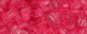 (image for) TOHO 11/o Round-Neon Pink Lined Crystal Transparent. 11T978