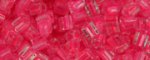 (image for) TOHO 11/o Round-Neon Pink Lined Crystal Transparent. 11T978