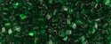 (image for) TOHO Size 11/o Triangle Shape Seed Bead-Dark Emerald Green Transparent
