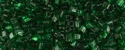 (image for) TOHO Size 11/o Triangle Shape Seed Bead-Dark Emerald Green Transparent