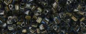 (image for) TOHO Size 11/o Triangle Shape Seed Bead-Bronze Lined Light Sapphire Transparent