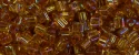 (image for) TOHO Size 11/o Triangle Shape Seed Bead-Dark Topaz Transparent Rainbow