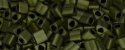 (image for) TOHO Size 11/o Triangle Shape Seed Bead-Olive Green Metallic Matte