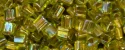 (image for) TOHO Size 11/o Triangle Shape Seed Bead-Bronze Lined Peridot Rainbow