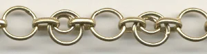 (image for) Handmade Java Brass Chain-Small Circle/Large Circle Chain