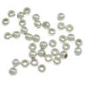 (image for) Silver Plate - 2 x 1.5 mm Round Crimp, 100 pack