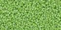 (image for) TOHO 15/o Round Seed Bead-Light Green Opaque Luster. 15T131