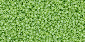 (image for) TOHO 15/o Round Seed Bead-Light Green Opaque Luster. 15T131