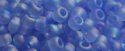 (image for) TOHO 15/o Round Seed Bead-Light Sapphire Transparent Rainbow Matte. 15T168F