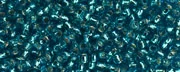(image for) TOHO 15/o Round Seed Bead-Light Green Aqua Silver Lined. 15T23BDA