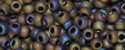 (image for) TOHO 15/o Round Seed Bead-Brown Iris Metallic Matte. 15T615