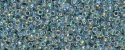 (image for) TOHO 15/o Round Seed Bead-Blue Topaz Lined Crystal Rainbow. 15T773