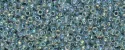 (image for) TOHO 15/o Round Seed Bead-Blue Topaz Lined Crystal Rainbow. 15T773